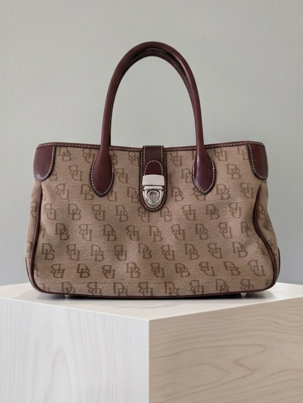 Dooney & Bourke Old Money Classic Academia Jacquard Monogram Handbag